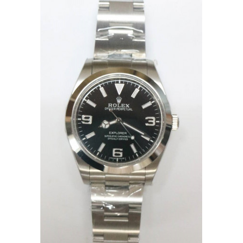 Rolex Explorer I 214270 39mm Black Dial Bracelet SA3132 BP