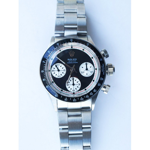 Daytona 6263 Black Bezel White/Black Dial Bracelet Venus 75