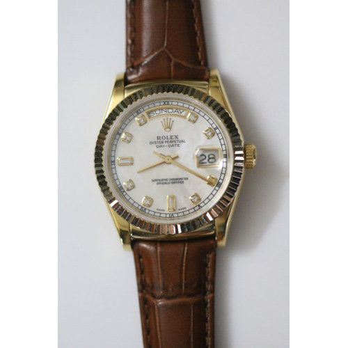 DayDate RG Diamond Leather A23J BP *7 Dials*