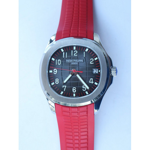 Aquanaut 5167A Singapore Edition SS Red Second Hand Red Rubber Strap 324CS Free box ZF