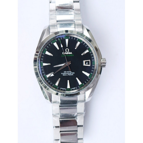 Aqua Terra 150m Anti-Magnetic Green Number Black Textured Dial Bracelet VS8500 VSF