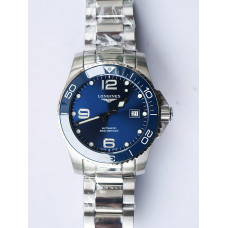 Conquest L3.840.4.56.6 Real Ceramic Bezel Blue Dial Bracelet A2824 ZF
