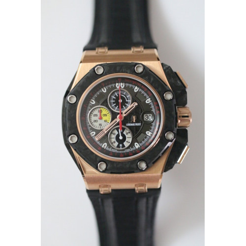 Royal Oak Offshore Grand Prix RG Real Forge Carbon V3 JF A3126 Free XS Rubber Strap