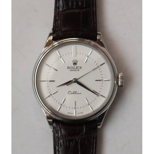 50509 Cellini Time SS/LE White dial Sticks BP SA3132 
