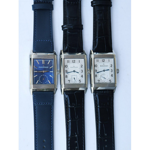 Reverso Two Face SS *3 Dials* Leather Strap  OXF