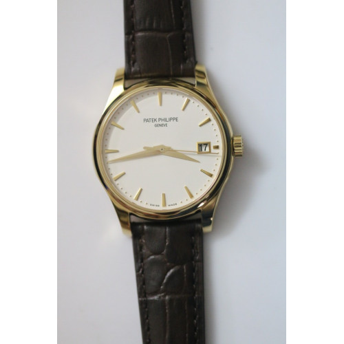 Calatrava 5227 YG White Leather Miyota 9015 "BP"