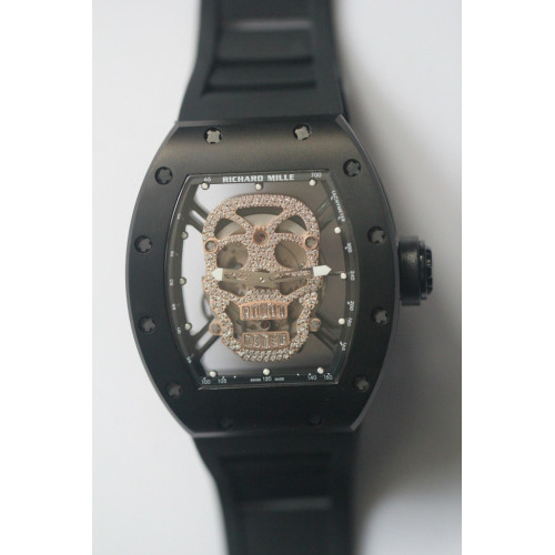 Richard Mille RM 052 Skull Watch PVD DIamonds Dial