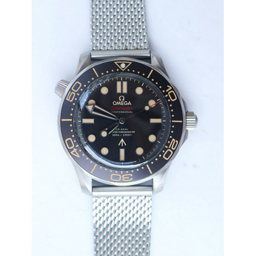Seamaster 300 "No Time to Die" Titanium SS Mesh Bracelet A8806Free Nato  VSF V3