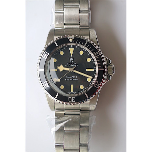 Vintage Tudor Submariner Dot Markers Black&Blue Dial Bracelet A2836