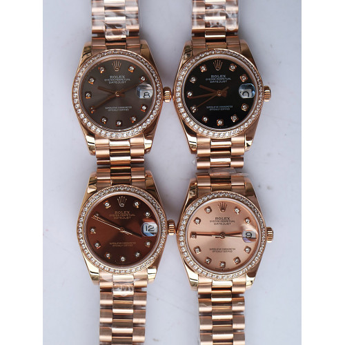 DateJust 31mm 278285 RG Diamond Bezel and Markers *5 Dials* Bracelet BP A2824 & A2813