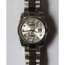 DateJust 116231 36mm silver Dial Stick Markers Bracelet  A2836 