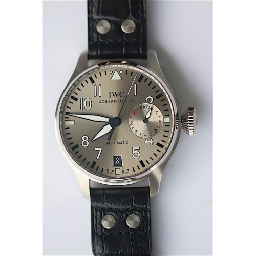 Big Pilot IW500906 Real Power Reserve Grey Dial Black Leather ZF A51111