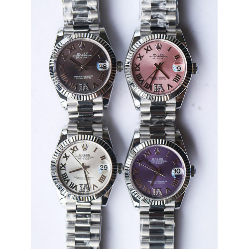 DateJust 31mm 278289 Fluted Bezel Diamond Roman Markers *4 Dials* Bracelet BP A2824 & A2813