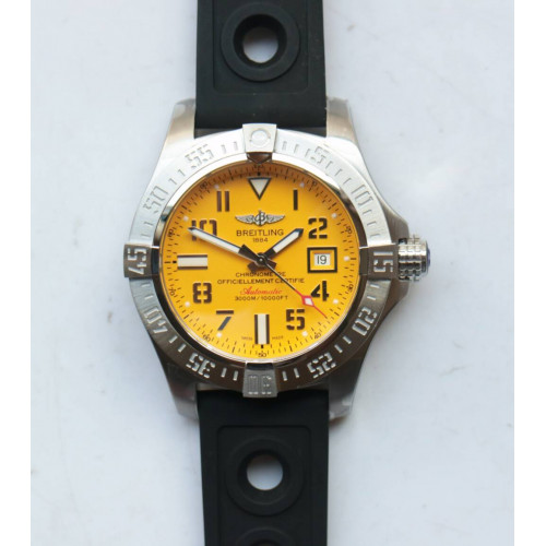 Avenger II Seawolf SS/RU Yellow Dial Num/Stk GF Asia 2836
