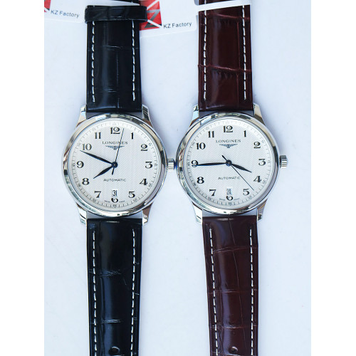 Master Collection White Textured Dial Leather A2892 KZF