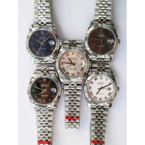 Rolex DateJust II 126234 36mm 904L Fluted Bezel Roman Marks "5 Dials" Jubilee Bracelet BP A3235