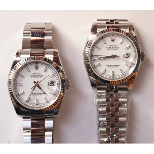 DateJust 36 SS 116234 1:1 Best Edition White Dial Stick Markers 904L SS Bracelet ARF SH3135