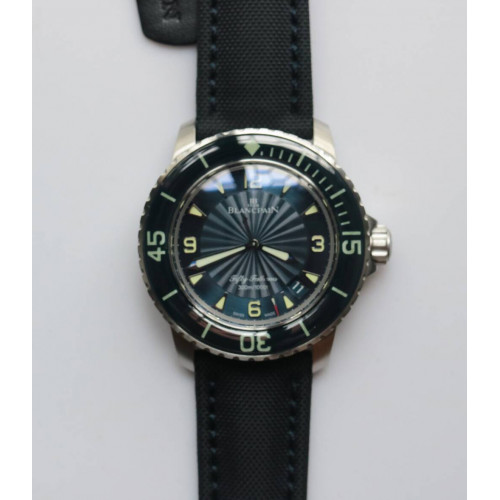 Blancpain Fifty Fathoms Blue Dial SS/NY Blue ZF A2836