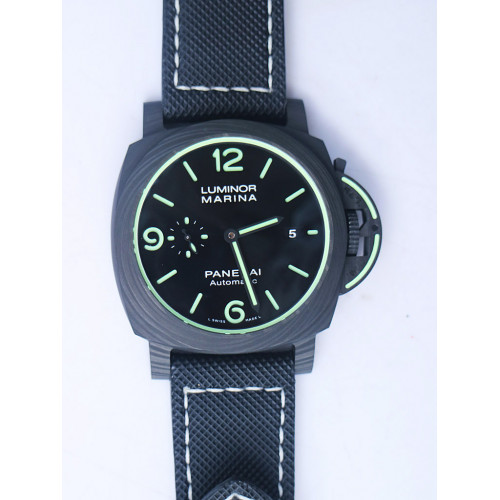 Pam 1118 Luminor Marina ��Luminous Trilogy�� Black Sportech Strap P.9010 Clone VSF