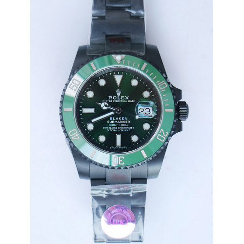 Submariner BLAKEN PVD 904L 1:1 Best Edition Green Dial PVD Bracelet A2836 IPK
