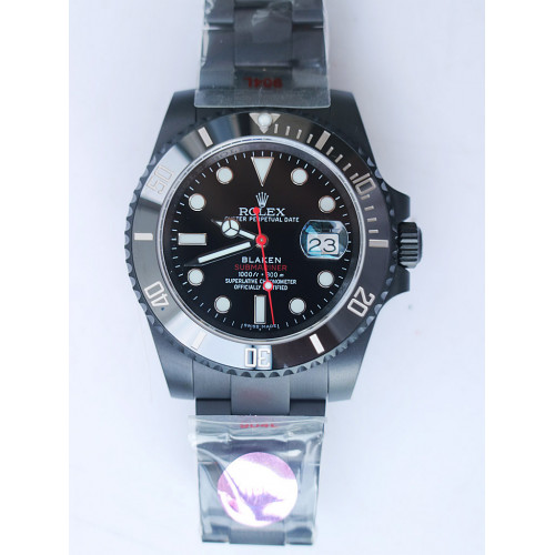 Submariner BLAKEN PVD  904L 1:1 Best Edition Black Dial PVD Bracelet A2836 IPK