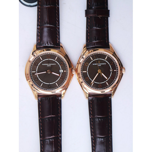 Fiftysix RG 40mm Brown Dial Brown Leather Strap A1326 ZF