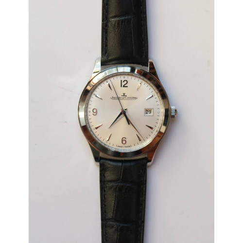 Master Grande Ultra Thin 1548420 SS 1:1 Best Edition White Dial Black Leather Strap A899/1 ZF 