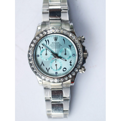 Daytona 116506 Diamond Bezel Blue Arab Num Blue Dial BP A7750 