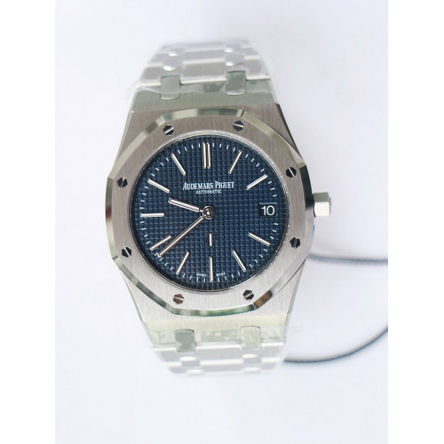 Royal Oak 39mm 15202 SS 1:1 Best Edition Blue Textured Dial SS Bracelet ZF  A2121