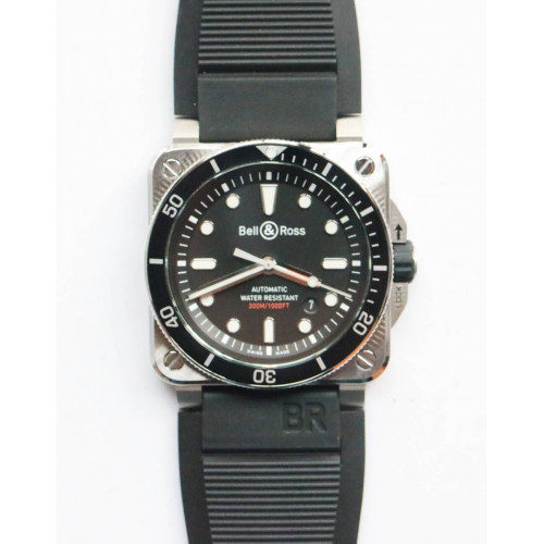 BR 03-92 Diver SS 1:1 Best Edition Black Dial Rubber Strap MIYOTA 9015Free tool and Nylon Strap