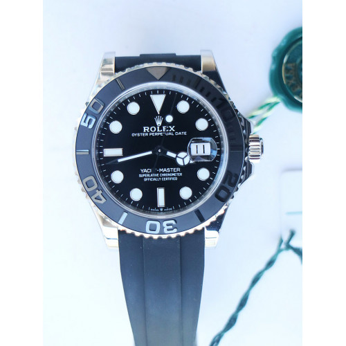 Yacht-Master 42mm 226659 1:1 Best Edition 3D Black Ceramic Bezel Black Rubber Strap VSF VS3235