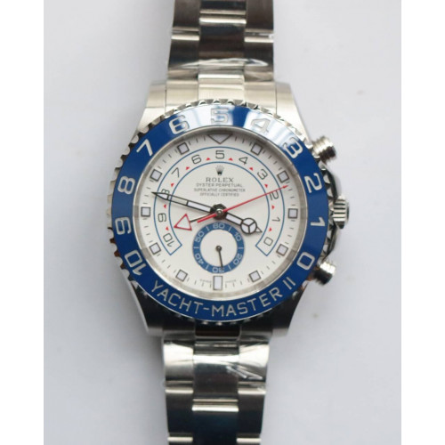 YachtMaster 116680 Blue Bezel SS/SS White BP Asia4161 