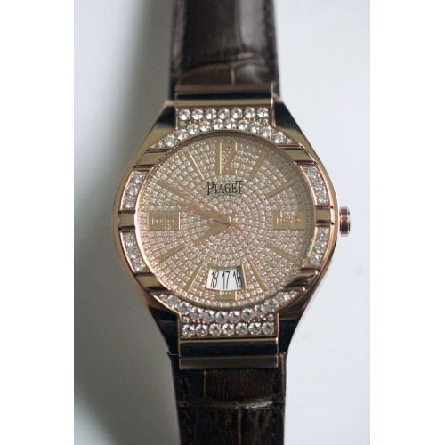 Piaget Polo RG Diamonds Dial Leather MIYOTA9015
