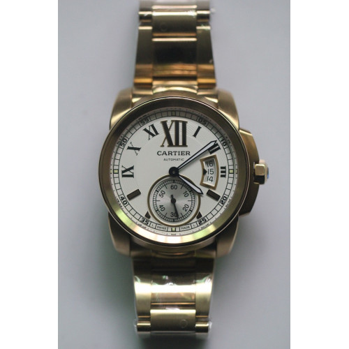 Calibre de Cartier YG White Bracelet V2