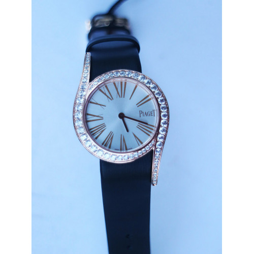 Limelight Gala G0A45361 32mm RG 1:1 Best Edition Silver Dial Black Fabric Strap Siwss Quartz ZF 