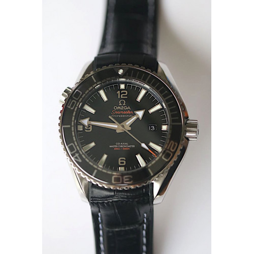 Planet Ocean 45mm Professional Blk Cer Bezel Silver Num Gummy Strap JHF A8900