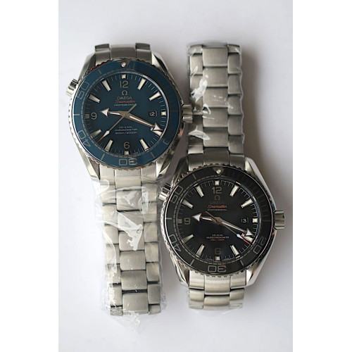 Planet Ocean 45mm Professional Blk Cer Bezel Silver Num Bracelet JHF A8900