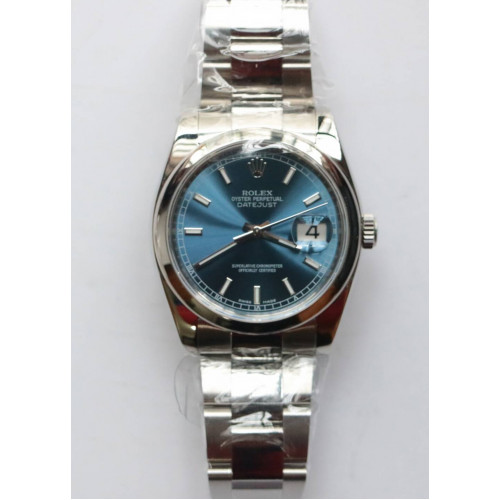 DateJust 36 SS 116200 1:1 Best Edition Blue Dial 904L SS Oyster Bracelet SH3135 ARF 