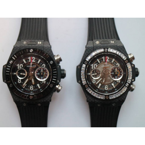 Big Bang Unico 45mm Diamonds Bezel PVD/RU Black&Grey  V2 Asia 7750