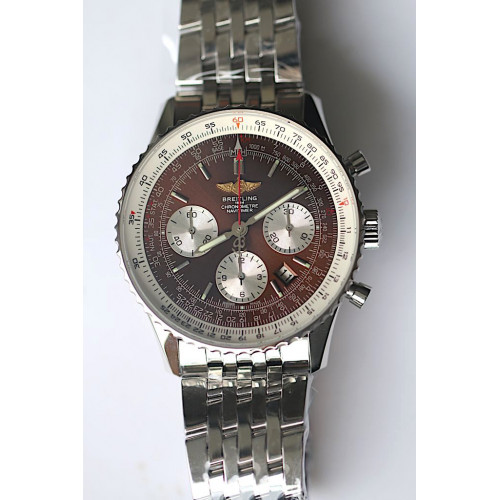 Breitling Navitimer 01 Chronograph Brown Dial Bracelet RXF