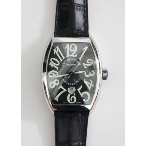 Casablanca SS  1:1 Best Edition Black Dial on Black Leather Strap A2824 