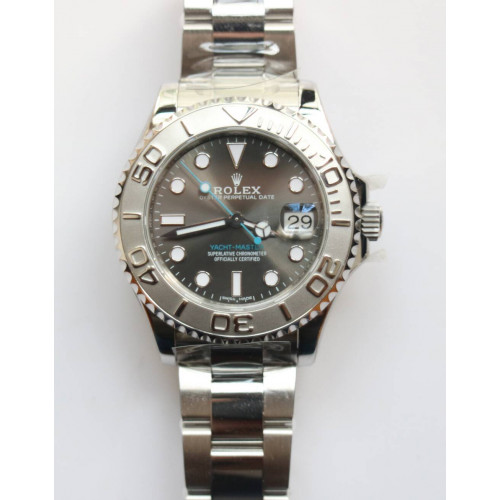 Yacht-Master 37mm 268622 1:1 Best Edition Gray Dial 904L SS Case and Bracelet A2824 ARF