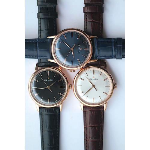 Zenith Elite 6150 RG *3 Dials* Leather