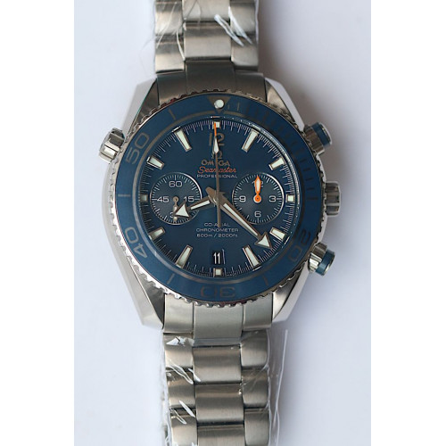 Omega Planet Ocean Chrono 45mm Titanium Blue Dial Bracelet BP A9300 V2