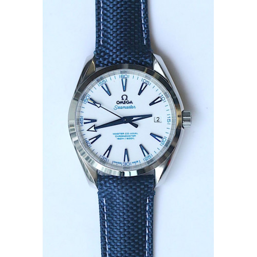 Omega Aqua Terra 150M White Dial Nylon Strap JHF A8500