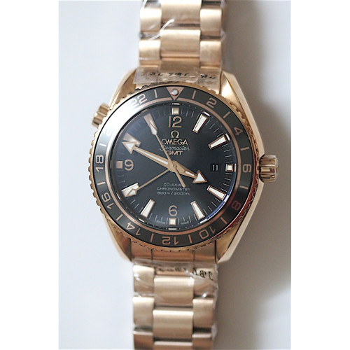 Omega Seamaster Planet Ocean RG GMT 600M Bracelet Black A8615