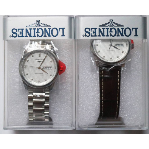 Master Collection SS 1:1 Best Edition white dial Diamond Markers Bracelet A2836 KW 