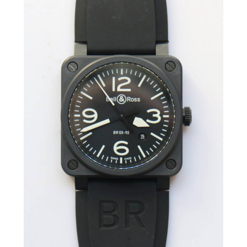 BR 03-92 42mm PVD Black Rubber MIYOTA 9015 