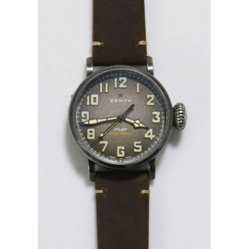 Pilot Type 20 Extra Aged SS Case 1:1 Best Edition Gray Dial Asso Strap A7750 V6F