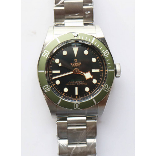 Heritage 2016 Black Bay Shield 1:1 Best Edition Green Bezel SS Bracelet A2824 ZF 